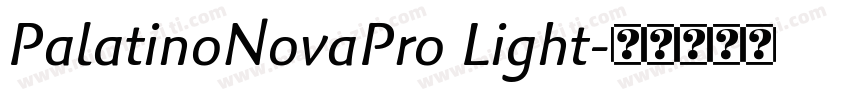PalatinoNovaPro Light字体转换